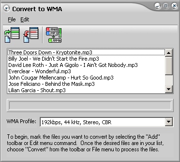 WMA Encoder Software