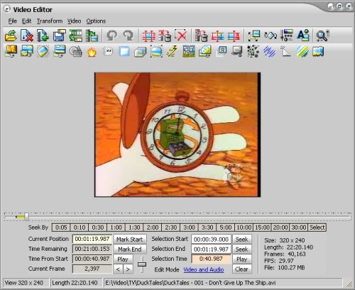 Movie Editor Software Screenshot